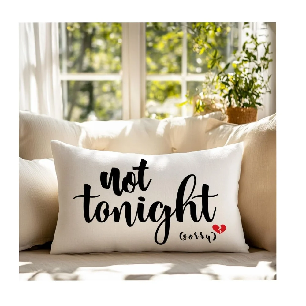 👣4/$20. Funny Double-Sided Pillow Case Engagement, Anniversary Wedding. NWT - Picture 5 of 6